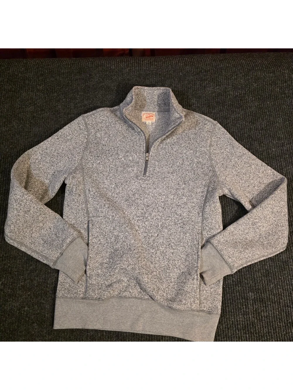 J.Crew Heather Gray Quarter Zip Pullover Sweatshirt Size S